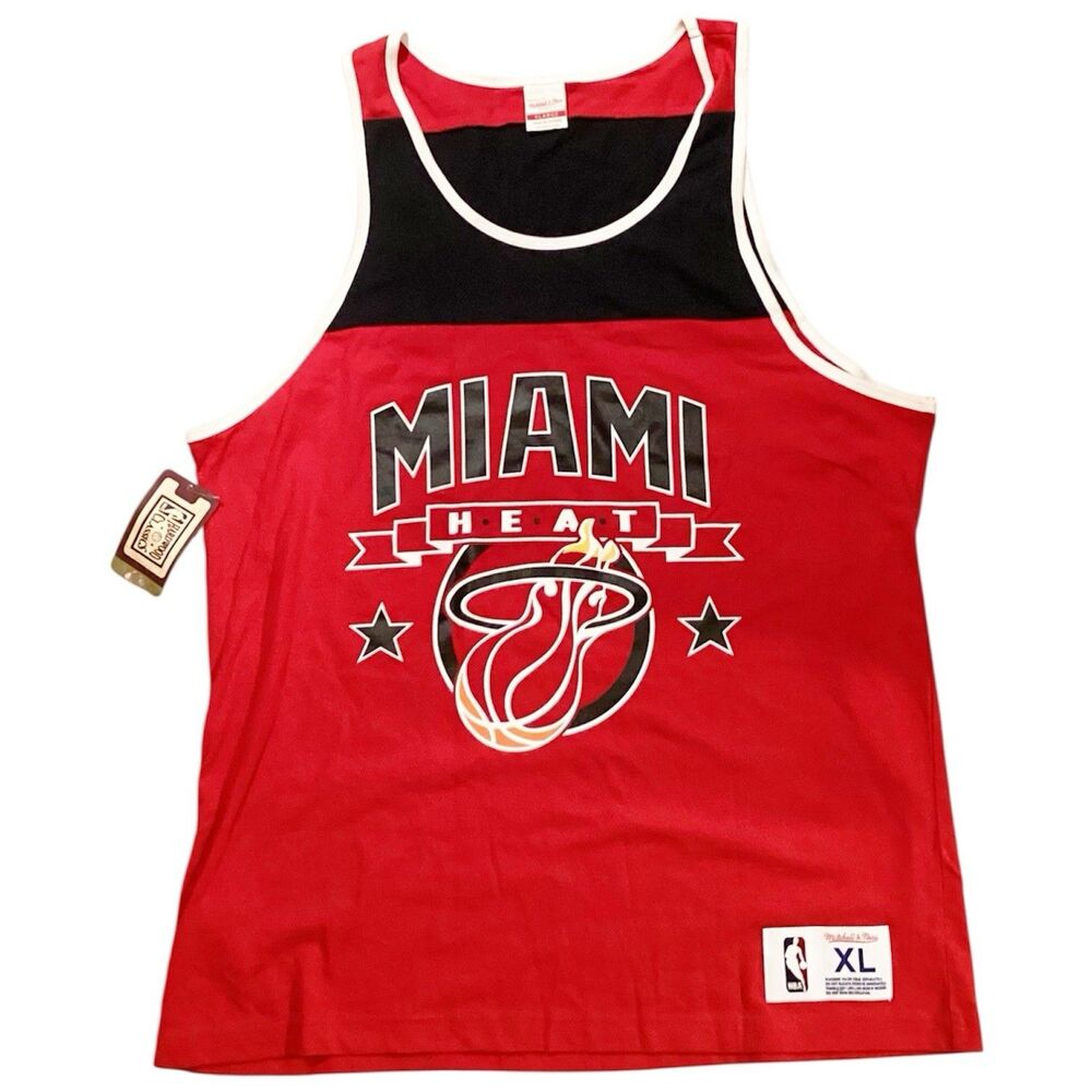 NWT Mitchell & Ness Miami Heat Men  Jersey Size XL Official NBA Basketball